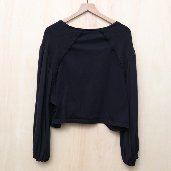 Free People Kathy Tee Black Small - Picture 3 of 4